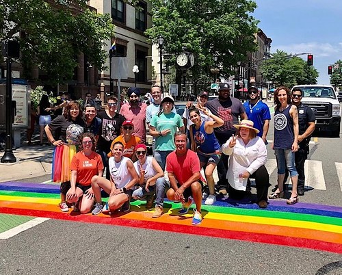 Hoboken- Pride Flag crosswalk