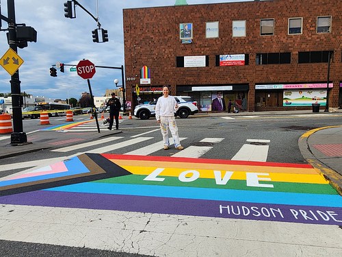 Hudson Pride Center- Pride Unity Flag mural