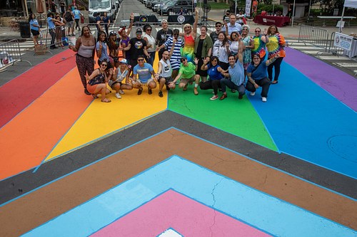 Jersey City- Pride Unity Flag mural