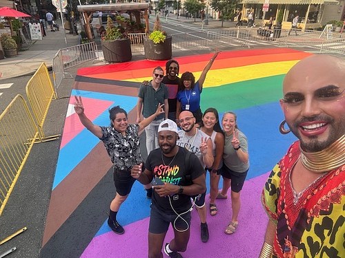 Jersey City- Pride Unity Flag mural