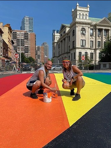 Jersey City- Pride Unity Flag mural