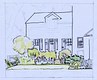 Historic home entry garden Concept Sketch