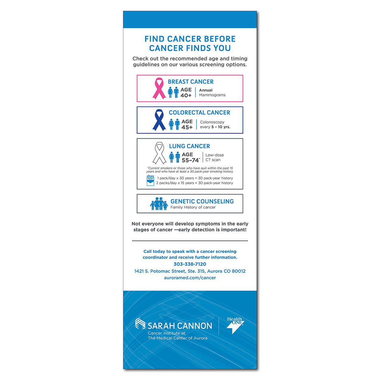 Cancer Screening - Pull-Up Banner