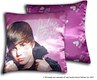 Justin Bieber licensed satin reversible cushion design