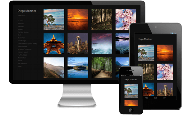 responsive online artist portfolio websites for any device